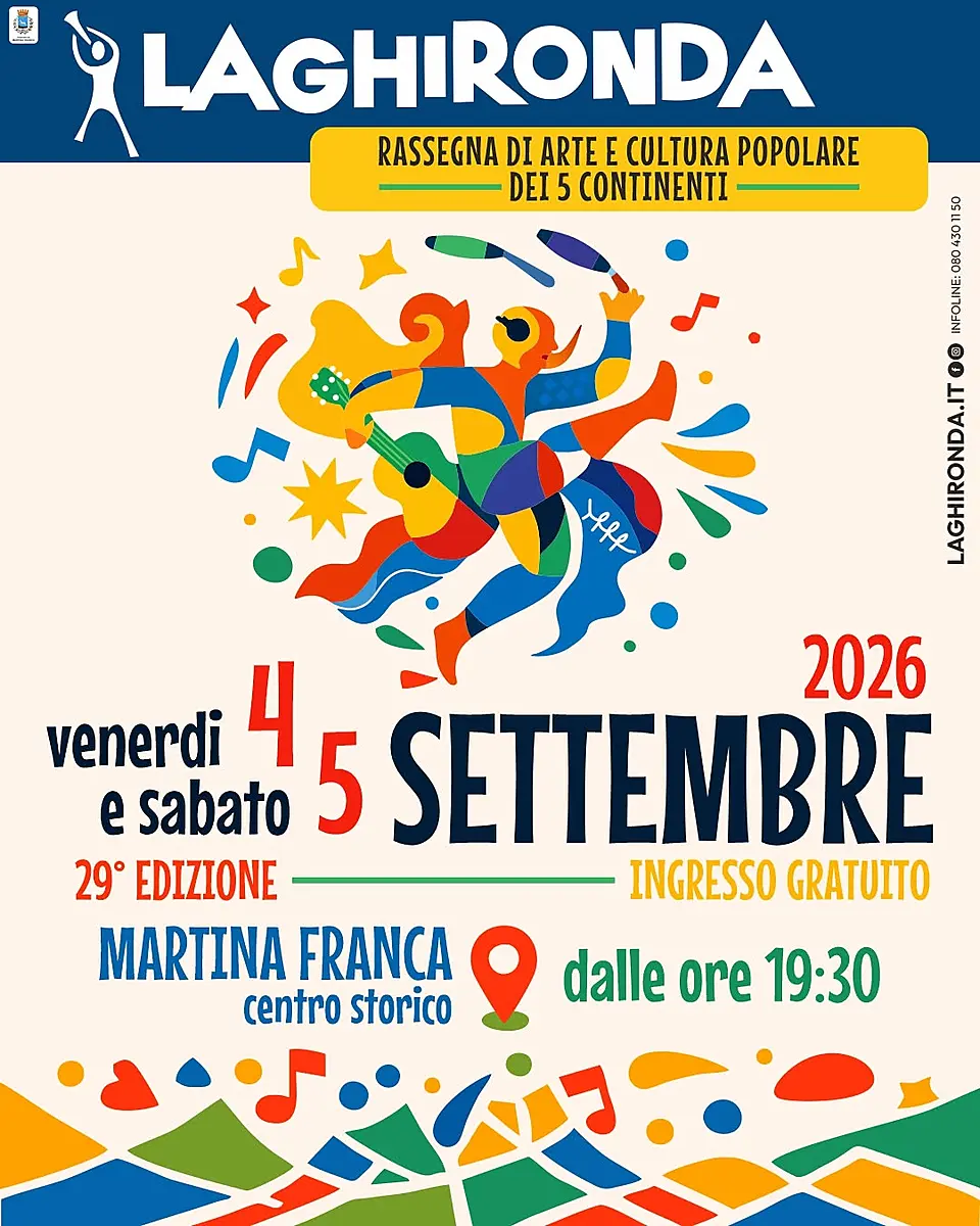 La Ghironda 2026 – 29ª Edizione (Rassegna di arte e cultura popolare dei 5 continenti) - Martina Franca